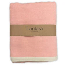 sprei grand foulard plaid roze katoen lantara diamant rose