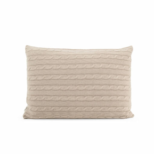 extra groot kussen greige grijs beige katoen moyha classic braid grey beige