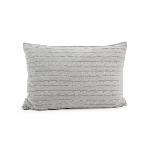 extra groot kussen grijs katoen moyha classic braid grey