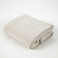 fijngebreide bedsprei creme katoen moyha two weaves smooth cream