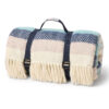 picknickkleed blauw multicolour wol tweedmill seashore stripe