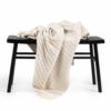 plaid beige katoen gebreid moyha classic braid beige