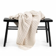 plaid beige katoen gebreid moyha classic braid beige