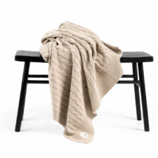 plaid greige grijs beige katoen gebreid moyha classic braid grey beige