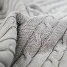 plaid grijs katoen kabelgebreid moyha classic braid grey
