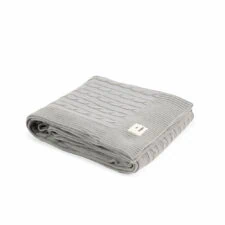 plaid grijs van katoen gebreid moyha classic braid grey