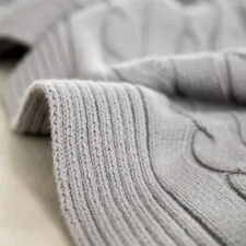 woonplaid grijs katoen gebreid moyha classic braid grey