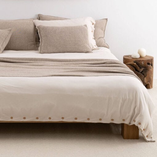 beige plaid katoenmix fijngebreid moyha two weaves smooth beige