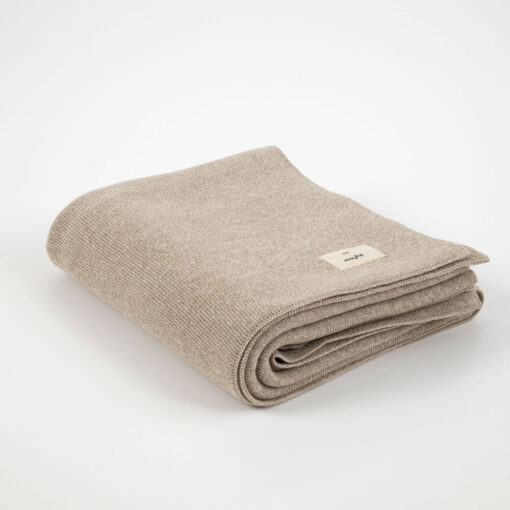 plaid beige fijngebreid moyha two weaves smooth beige