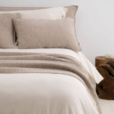 plaid beige katoen fijngebreid moyha two weaves smooth beige