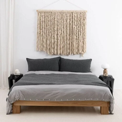 plaid grafiet katoen fijngebreid moyha two weaves smooth graphite