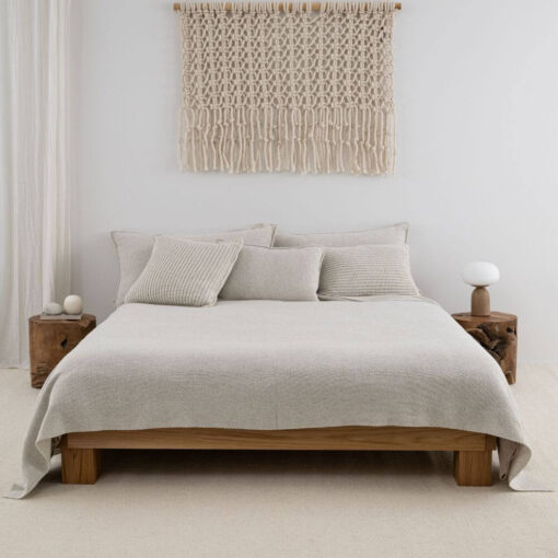 sier kussen creme grofgebreid vierkant moyha two weaves weave cream