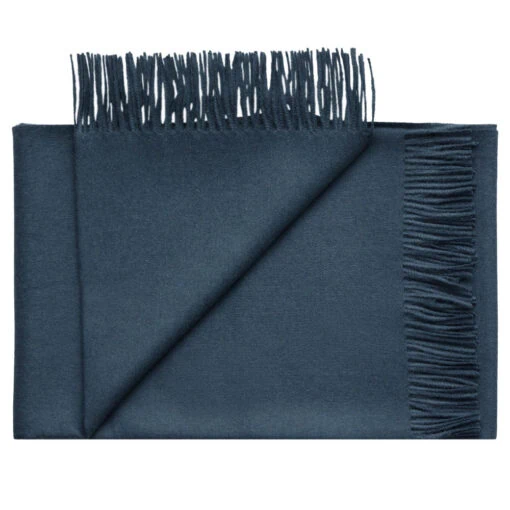 plaid donkerblauw baby alpacawol silkeborg lima indigo