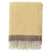 plaid geel lamswol geribd klippan rib butter chocolate