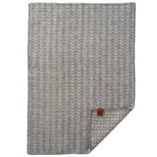 wiegdeken grijs lamswol klippan ilse baby grey