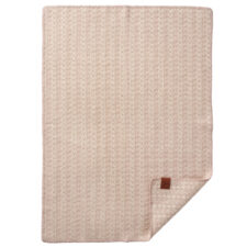 wiegdeken lichtroze lamswol klippan ilse baby pink