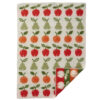 wiegdeken multicolour lamswol klippan baby fruits