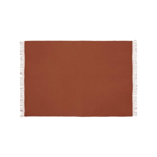 Plaid roodbruin, roest, baby alpacawol, Silkeborg Lima Rust - Afbeelding 2